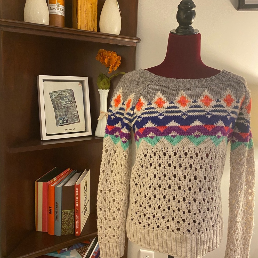 Vintage American Eagle Fun Sweater Sz Sm